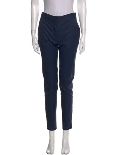Pre-owned Stella Mccartney Wool Skinny Leg Pants In Blue
