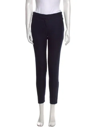 Pre-owned Stella Mccartney Wool Skinny Leg Pants In Blue