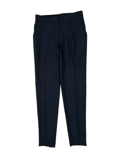 Pre-owned Stella Mccartney Wool Skinny Leg Pants In Blue