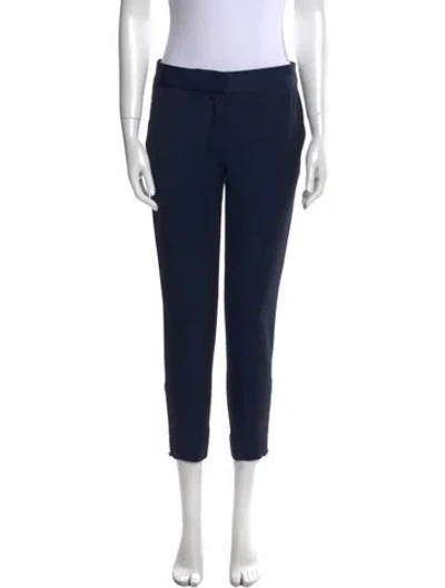 Pre-owned Stella Mccartney Wool Skinny Leg Pants In Blue