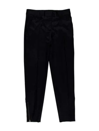 Pre-owned Stella Mccartney Wool Skinny Leg Pants In Blue