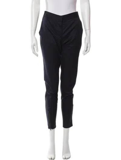 Pre-owned Stella Mccartney Wool Skinny Leg Pants In Blue