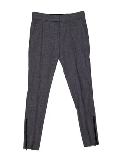 Pre-owned Stella Mccartney Wool Skinny Leg Pants In Blue