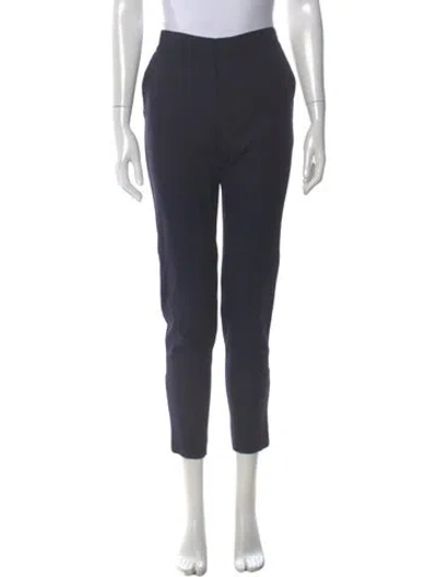Pre-owned Stella Mccartney Wool Skinny Leg Pants In Blue