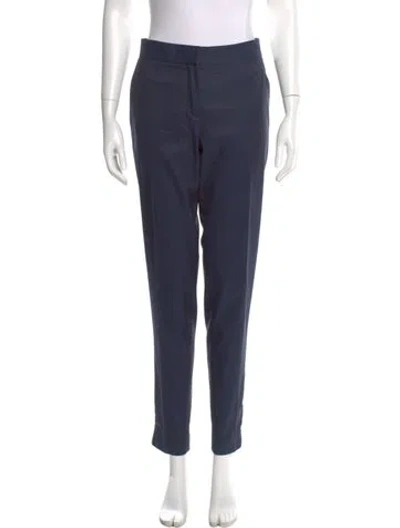 Pre-owned Stella Mccartney Wool Skinny Leg Pants In Blue