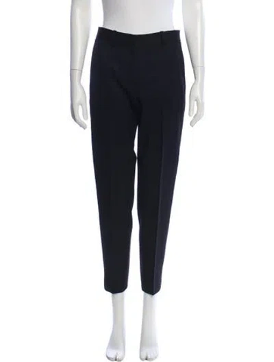 Pre-owned Stella Mccartney Wool Skinny Leg Pants In Blue