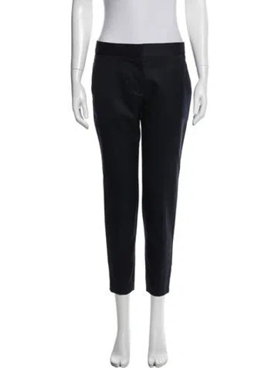 Pre-owned Stella Mccartney Wool Skinny Leg Pants In Blue