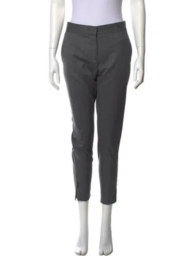 Pre-owned Stella Mccartney Wool Skinny Leg Pants In Gray