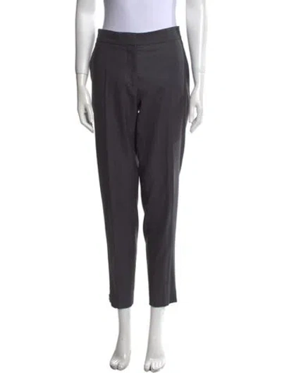 Pre-owned Stella Mccartney Wool Skinny Leg Pants In Gray