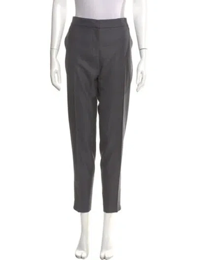 Pre-owned Stella Mccartney Wool Skinny Leg Pants In Gray
