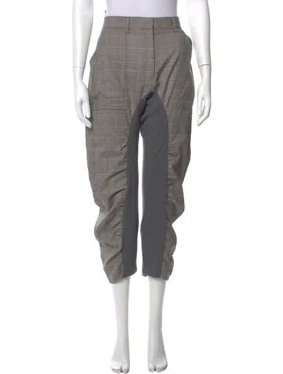 Pre-owned Stella Mccartney Wool Skinny Leg Pants In Gray