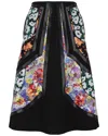 Stella Mccartney Wool Twill Skirt Woman Midi Skirt Multicolored Size 0 Wool