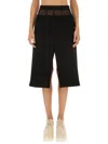 Stella Mccartney Midi Skirt In Black