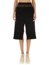 Stella Mccartney Midi Skirt In Black