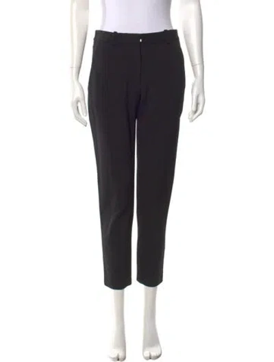 Pre-owned Stella Mccartney Wool Straight Leg Pants In Black
