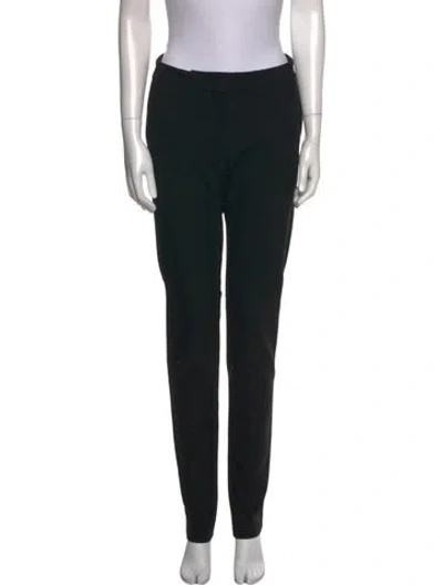 Pre-owned Stella Mccartney Wool Straight Leg Pants In Black