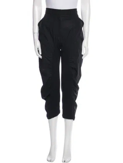 Pre-owned Stella Mccartney Wool Straight Leg Pants In Black