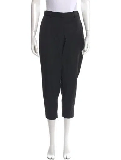 Pre-owned Stella Mccartney Wool Straight Leg Pants In Black