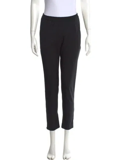 Pre-owned Stella Mccartney Wool Straight Leg Pants In Black