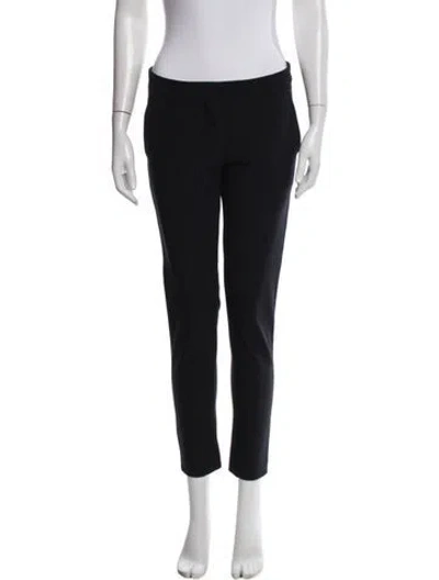 Pre-owned Stella Mccartney Wool Straight Leg Pants In Black