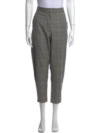 Pre-owned Stella Mccartney Wool Straight Leg Pants In Black