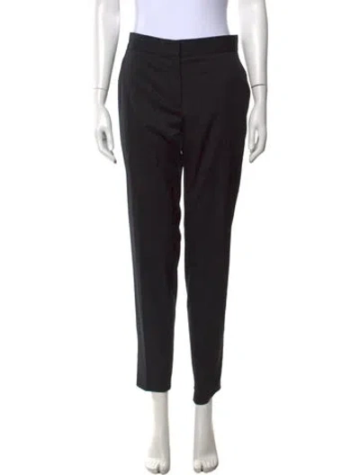 Pre-owned Stella Mccartney Wool Straight Leg Pants In Black