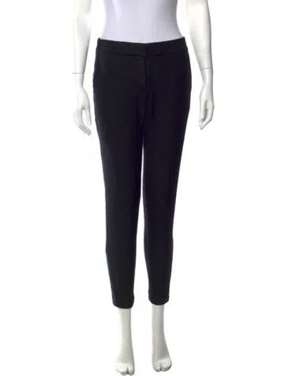 Pre-owned Stella Mccartney Wool Straight Leg Pants In Black