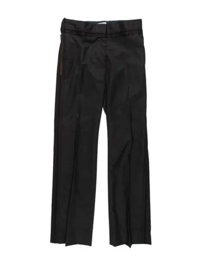Pre-owned Stella Mccartney Wool Straight Leg Pants In Black