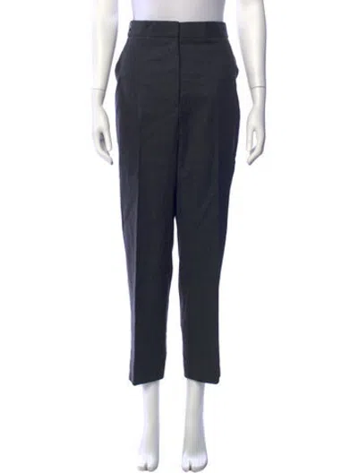 Pre-owned Stella Mccartney Wool Straight Leg Pants In Blue