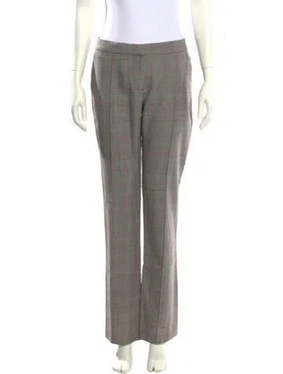 Pre-owned Stella Mccartney Wool Straight Leg Pants In Brown