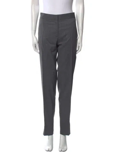 Pre-owned Stella Mccartney Wool Straight Leg Pants In Gray