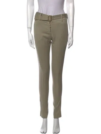 Pre-owned Stella Mccartney Wool Straight Leg Pants In Gray