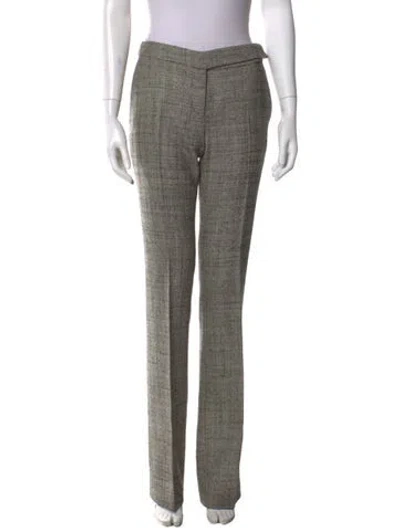 Pre-owned Stella Mccartney Wool Straight Leg Pants In Gray