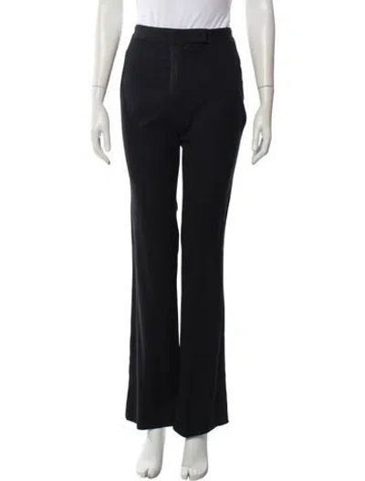 Pre-owned Stella Mccartney Wool Straight Leg Pants In Gray