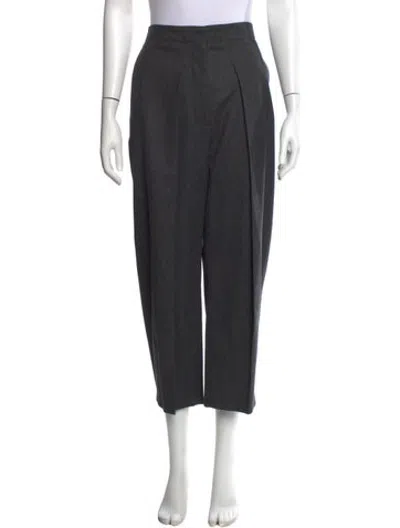 Pre-owned Stella Mccartney Wool Straight Leg Pants In Grey