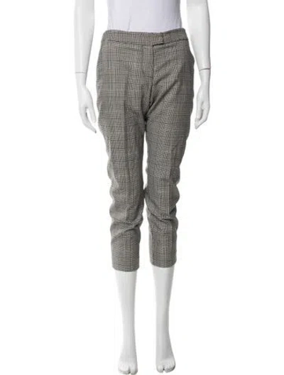 Pre-owned Stella Mccartney Wool Straight Leg Pants In Neutral