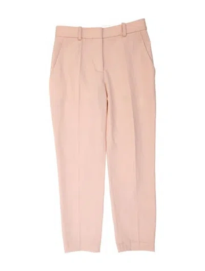 Pre-owned Stella Mccartney Wool Straight Leg Pants In Pink