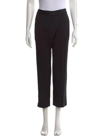 Pre-owned Stella Mccartney Wool Straight Leg Pants W/ Tags In Black