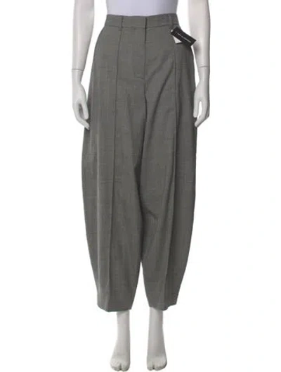 Pre-owned Stella Mccartney Wool Straight Leg Pants W/ Tags In Gray
