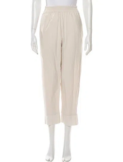 Pre-owned Stella Mccartney Wool Straight Leg Pants W/ Tags In Neutral