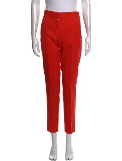 Pre-owned Stella Mccartney Wool Straight Leg Pants W/ Tags In Orange