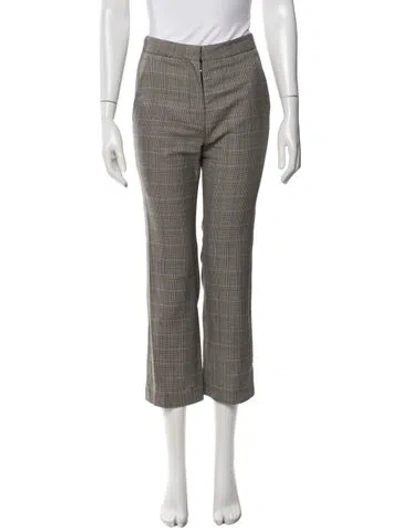 Pre-owned Stella Mccartney Wool Straight Leg Pants In White