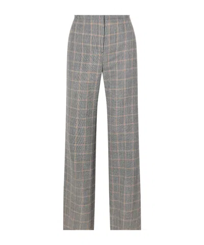 Stella Mccartney Wool Straight-leg Pants In Gray