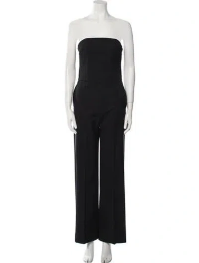Pre-owned Stella Mccartney Wool Strapless Jumpsuit In Black