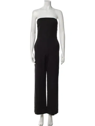 Pre-owned Stella Mccartney Wool Strapless Jumpsuit In Black