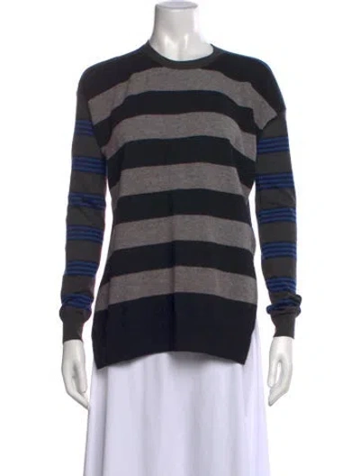 Pre-owned Stella Mccartney Wool Striped Sweater In Grey
