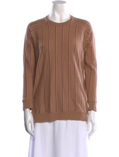 Pre-owned Stella Mccartney Wool Striped Sweater In Neutral