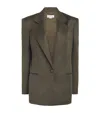 Stella Mccartney Wool Tailored Blazer In Green