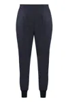 Stella Mccartney Women's Wool Track Pants In Blue