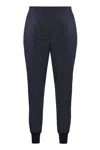 Stella Mccartney Women's Wool Track Pants In Blue